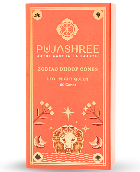 Leo Zodiac Dhoop Cones 50 pcs - Night Queen